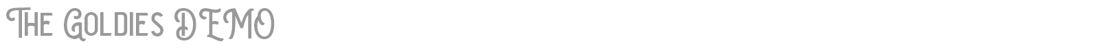 The Goldies font preview